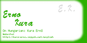 erno kura business card